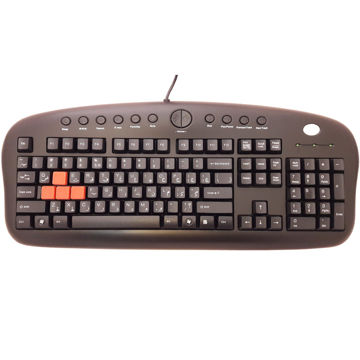 تصویر  کیبورد مخصوص بازی ایفورتک مدل KEYBOARD GAMING A4TECH KB-28G