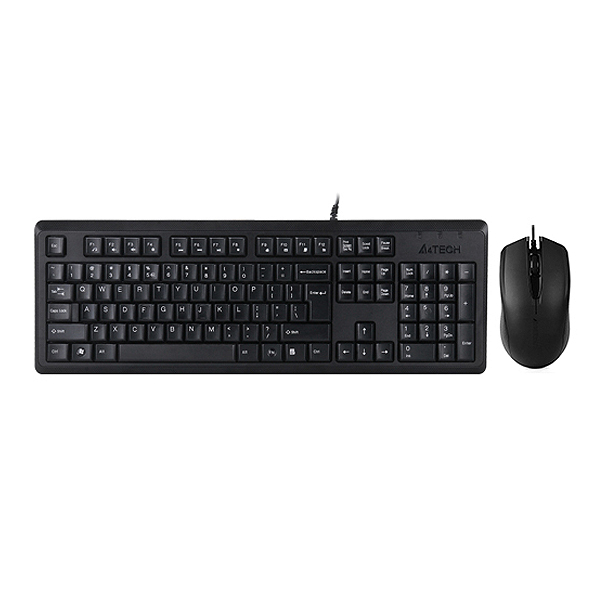 تصویر  کیبورد و ماوس ایفورتک مدل KEYBOARD MOUSE A4TECH KR-9276