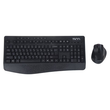 تصویر  کیبورد و ماوس بی‌ سیم تسکو مدل KEYBOARD MOUSE TSCO WIRLESS TKM-7110W