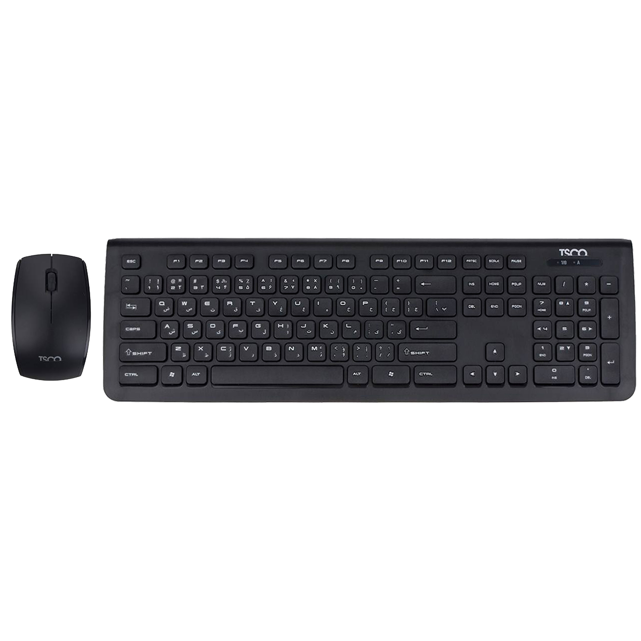 تصویر  کیبورد و ماوس بی سیم تسکو مدل WIRLESS KEYBOARD MOUSE TSCO TKM-7018W