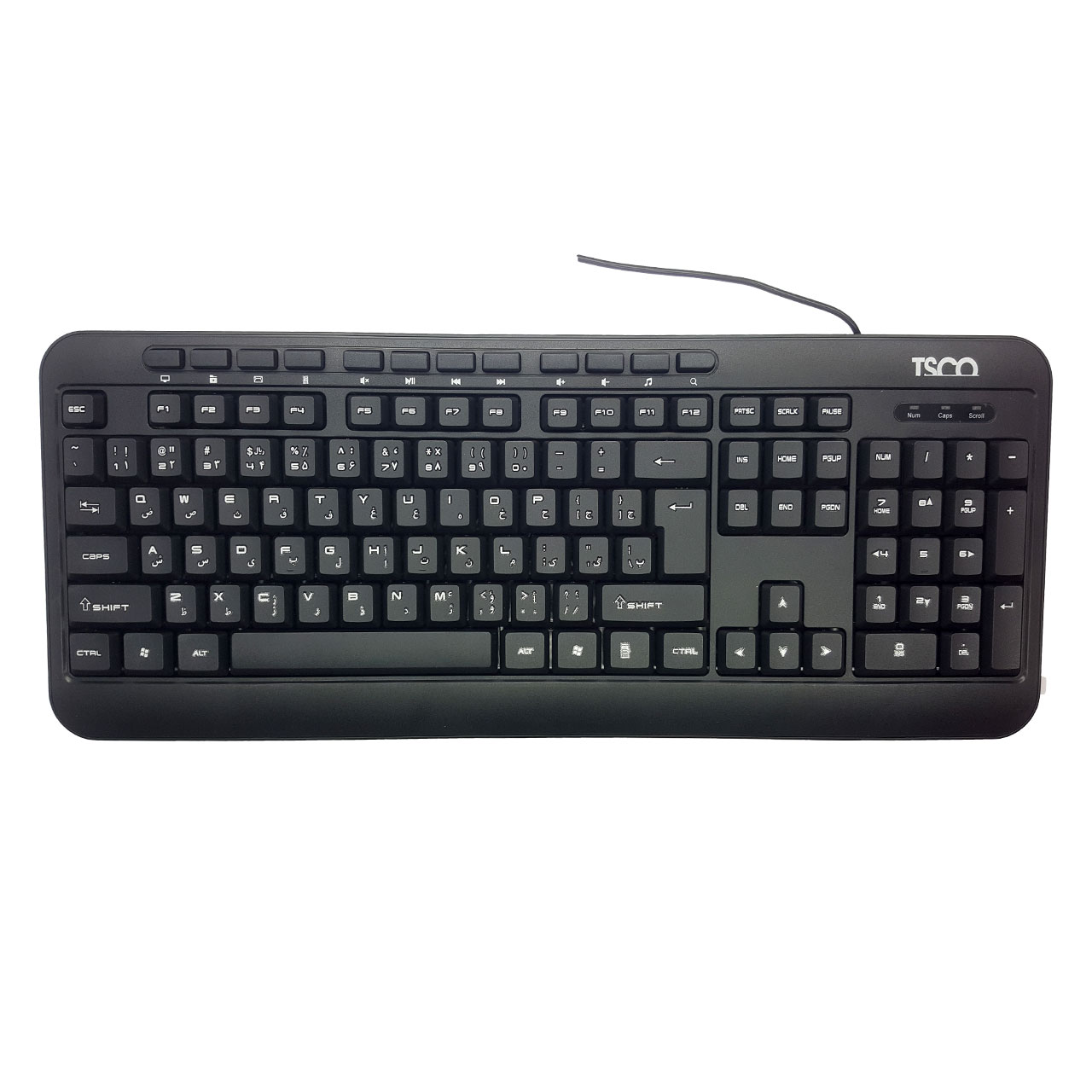 تصویر  کیبورد سیم دار تسکو مدل KEYBOARD TSCO TK-8011