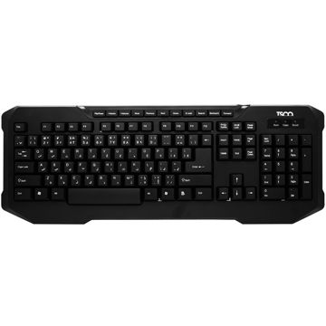 تصویر  کیبورد سیم دار تسکو مدل KEYBOARD TSCO TK 8026 با حروف فارسی