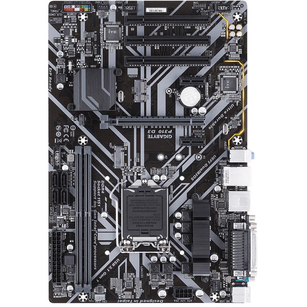 تصویر  مادربرد گیگابایت مدل MotherBoard GIGABYTE GA-P310-D3 rev. 1.0