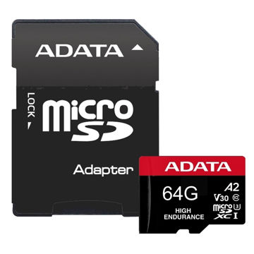 خرید،قیمت و مشخصات کارت حافظه‌ microSDXC ای دیتا v30 4K کلاس 10 استاندارد UHS-I U3 سرعت 100MBps ظرفیت 64 گیگابایت به همراه آداپتور SD - قائم آی تی