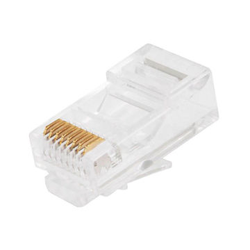 تصویر  کانکتور RJ45 کی نت پلاس مدل ca6 بسته 100 عددی