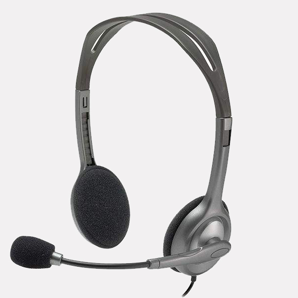 خرید و قیمت هدست با سیم  لاجیتک مدل HEADSET LOGITECH  H111 در قائم آی تی