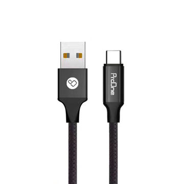 تصویر  کابل تبدیل USB به USB-C پرووان مدل PD01 طول 1 متر