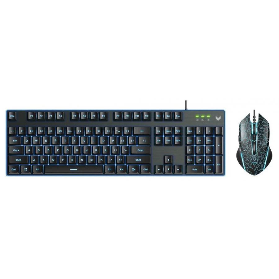 تصویر  کیبورد و ماوس مخصوص بازی رپو مدل KEYBOARD MOUSE GAMING RAPOO V 100S