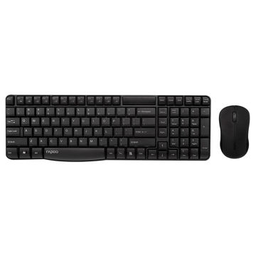 تصویر  کیبورد و ماوس بی سیم رپو مدل با حروف فارسی KEYBOARD MOUSE RAPOO X-1810