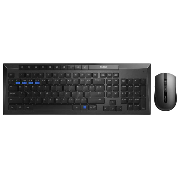 تصویر  کیبورد و ماوس بی‌ سیم رپو مدل KEYBOARD MOUSE RAPOO 8200M