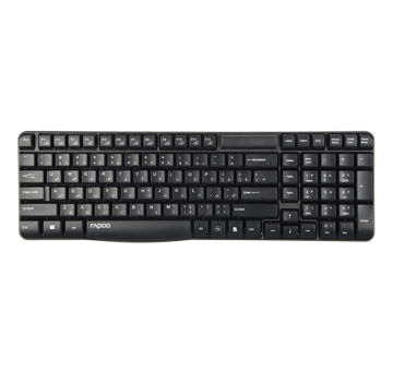 تصویر  کیبورد بدون سیم مدل KEYBOARD WIRELESS RAPOO E-1050