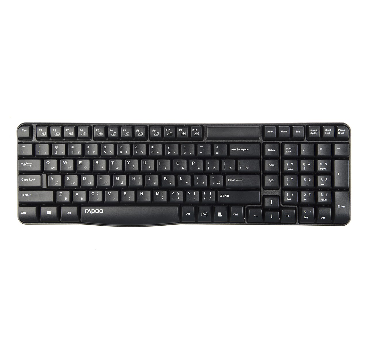 کیبورد بدون سیم مدل KEYBOARD WIRELESS RAPOO E-1050 در قائم آی تی
