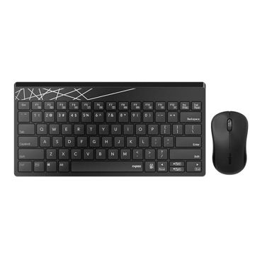 تصویر  کیبورد و ماوس بی سیم رپو مدل KEYBOARD MOUSE RAPOO 8000 M