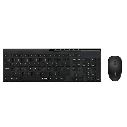 کیبورد و ماوس بی‌سیم رپو مدل KEYBOARD MOUSE RAPOO X-8100