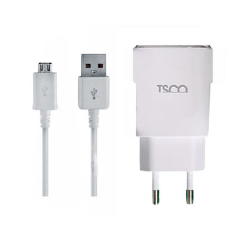 تصویر  شارژر دیواری تسکو مدل TTC 57 به همراه کابل تبدیل microUSB