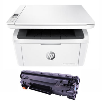 خرید،قیمت و مشخصات پرینتر چندکاره لیزری اچ پی LaserJet Pro MFP M28w به همراه تونر - قائم آی تی