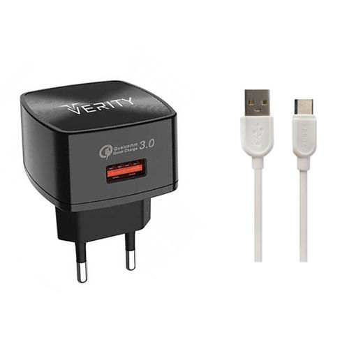 شارژر دیواری وریتی مدل AP-2118 به همراه کابل تبدیل USB-C