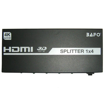 خرید،قیمت و مشخصات  اسپلیتر 1 به 4 HDMI بافو bf-hlhd0 - قائم آی تی