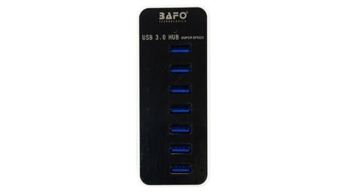 هاب USB 3.0 هفت پورت بافو مدل HUB BAFO BF-H 306 همراه با کابل و آداپتور