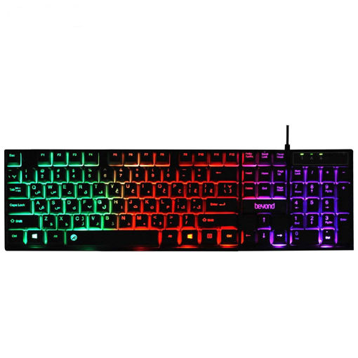 کیبوردسیم دار بیاند مدل KEYBOARD BEYOND BK-7100 RGB