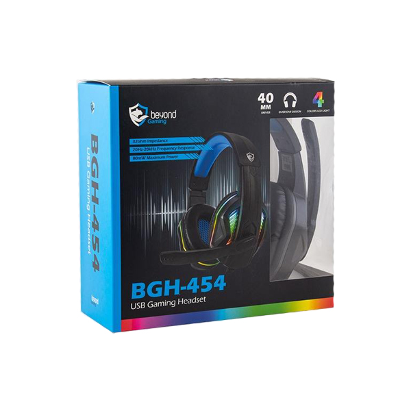 هدفون مخصوص بازی بیاند مدل BEYOND BGH-454 RGB