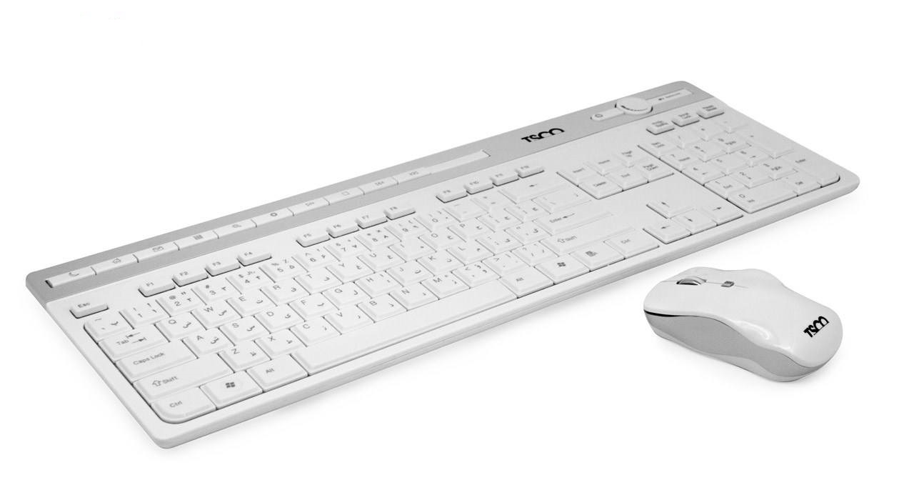 کیبورد و ماوس بی سیم تسکو مدل TKM7106W در قائم آی تی