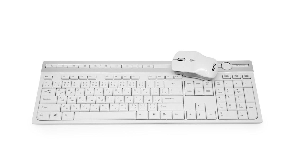 کیبورد و ماوس بی سیم تسکو مدل TKM7106W در قائم آی تی