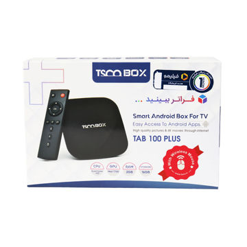 TV SETUP TSCO ANDROID BOX اندروید باکس تسکو مدل Tab 100 Plus به همراه ماوس بی سیم+یکماه اشتراک رایگان فیلیمو