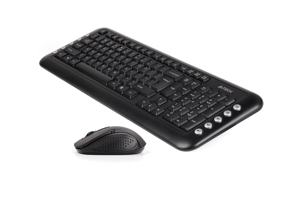 KEYBOARD MOUSE A4TECH WIRLESS کیبورد و ماوس بی سیم ای فورتک مدل 7200NB