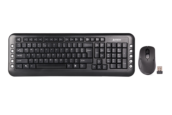 KEYBOARD MOUSE A4TECH WIRLESS کیبورد و ماوس بی سیم ای فورتک مدل 7200NB