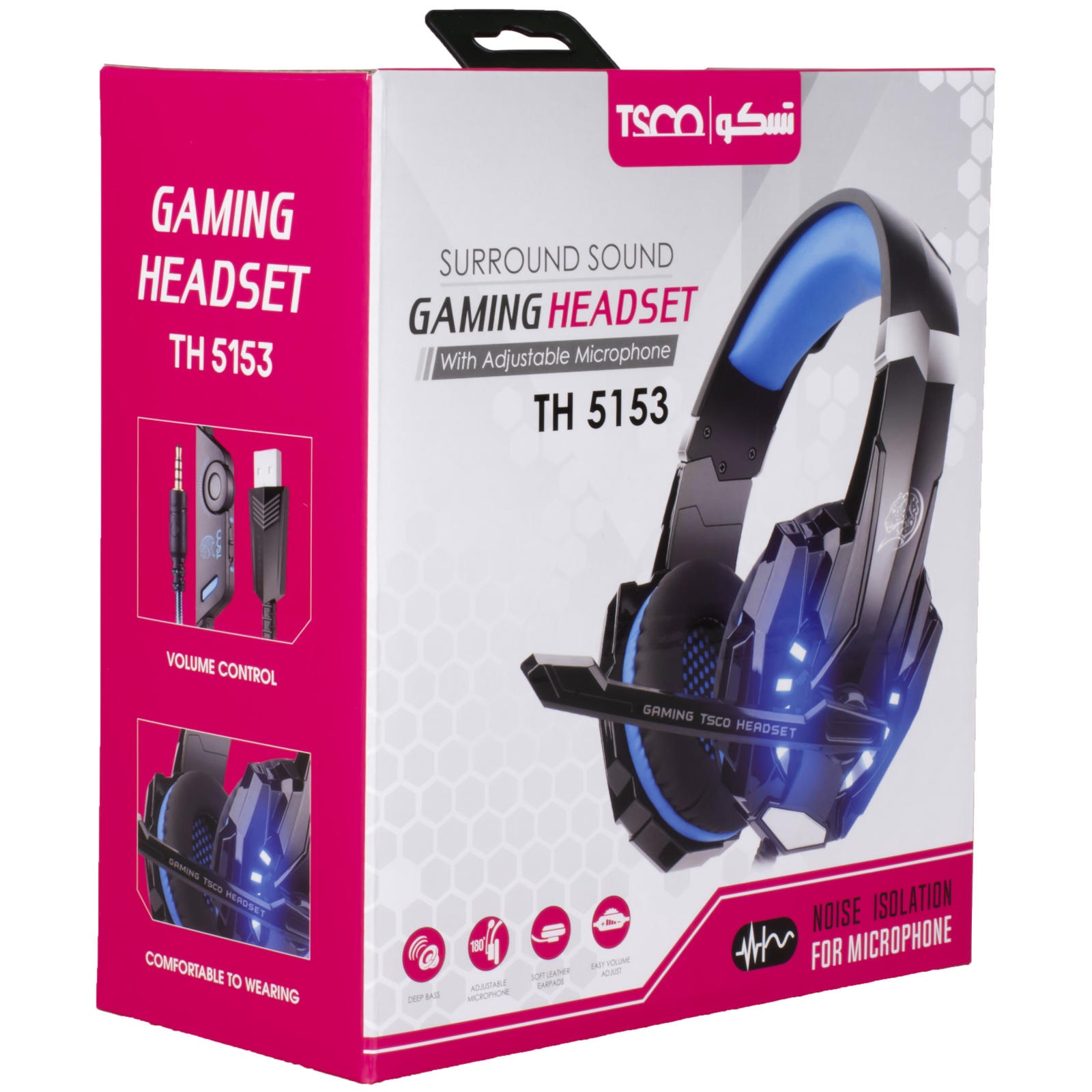هدست گیمینگ تسکو مدل HEADSET GAMING TSCO TH-5153 در قائم آی تی