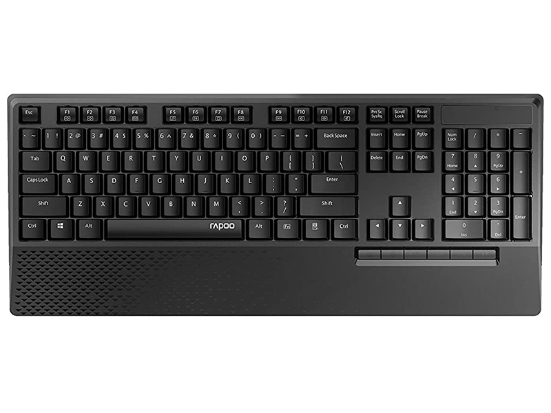 خرید،قیمت و مشخصات کیبورد و ماوس بی سیم رپو مدل Keyboard & Mouse Wireless RAPOO X-1960- قائم آی تی