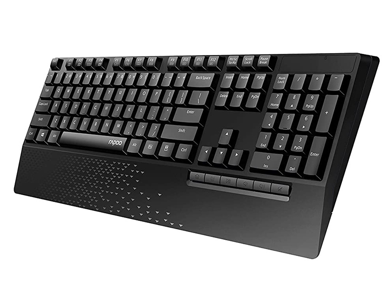 خرید،قیمت و مشخصات کیبورد و ماوس بی سیم رپو مدل Keyboard & Mouse Wireless RAPOO X-1960- قائم آی تی