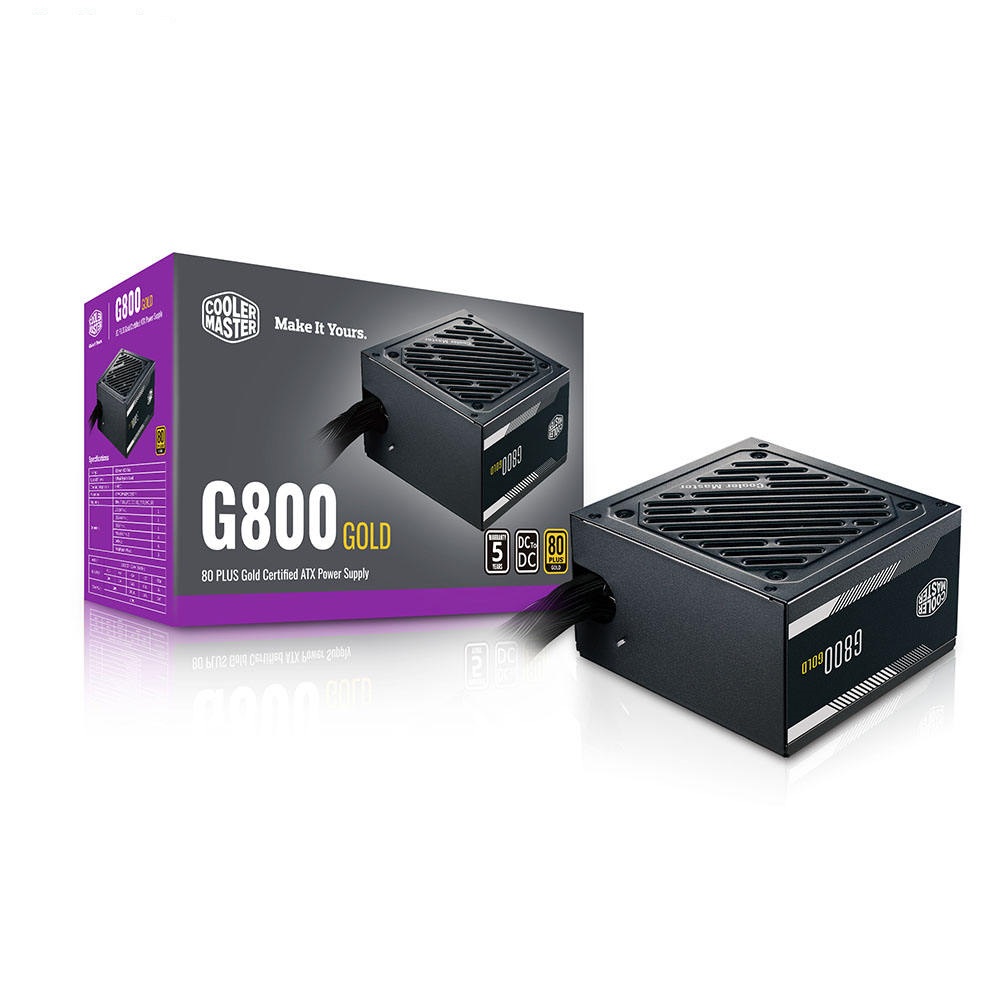 منبع تغذیه کامپیوتر کولر مستر مدل POWR COOLER MASTER G800 Gold