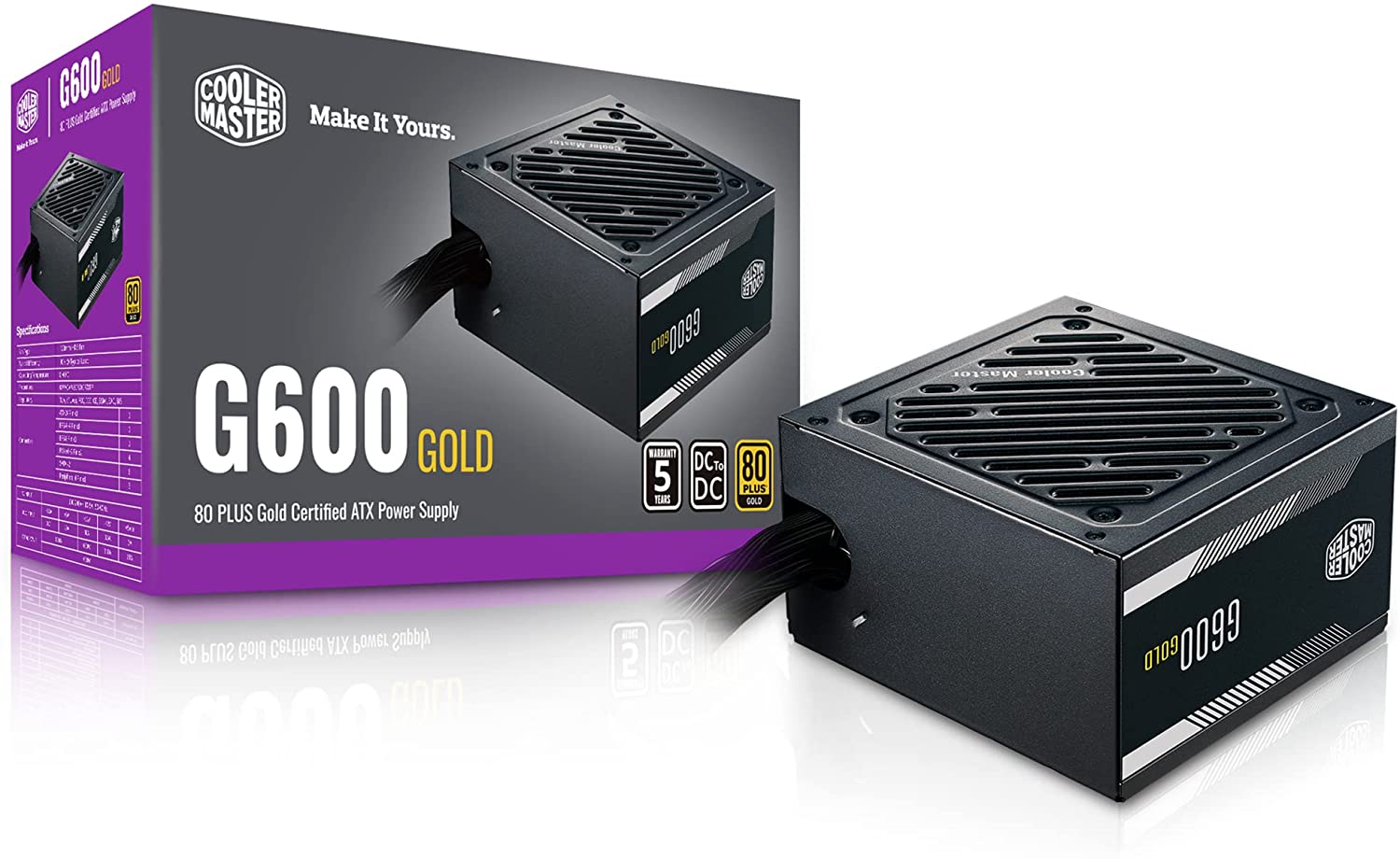 منبع تغذیه پاور POWER COOLER MASTER G600 GOLD