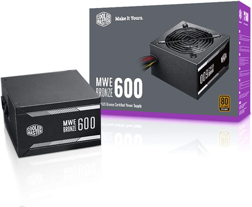 منبع تغذیه پاور کامپیوتر کولر مستر مدل POWER COOLER MASTER MWE 600W Bronze