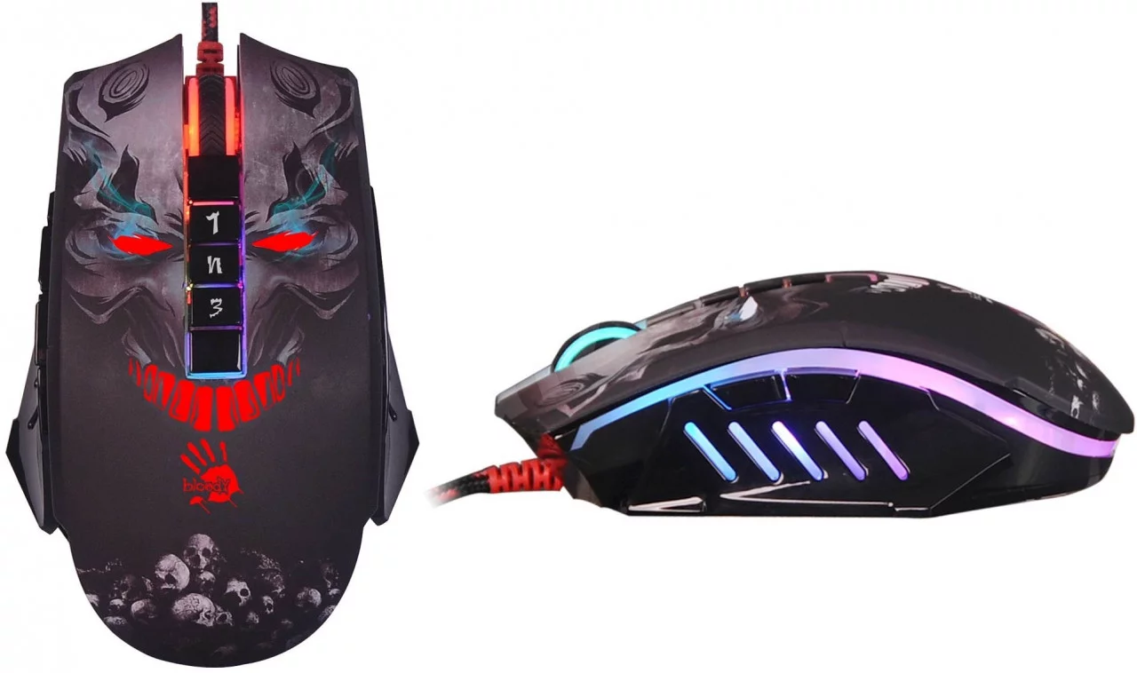 بهترین قیمت MOUSE A4TECH BLOODY GAMING ماوس ای فورتک مدل  P85 SKULL