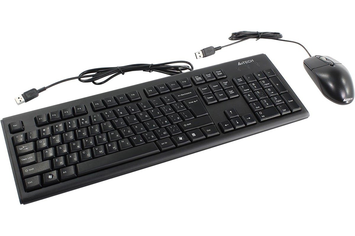 کیبورد و ماوس ای فورتک مدل  KEYBOARD MOUSE A4TECH KR-8372 DS