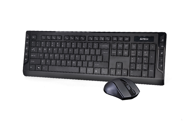 KEYBOARD MOUSE A4TECH WIRLESS کیبورد و ماوس ای فورتک مدل 6300F