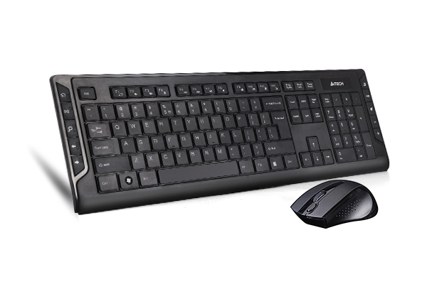 KEYBOARD MOUSE A4TECH WIRLESS کیبورد و ماوس ای فورتک مدل 6300F