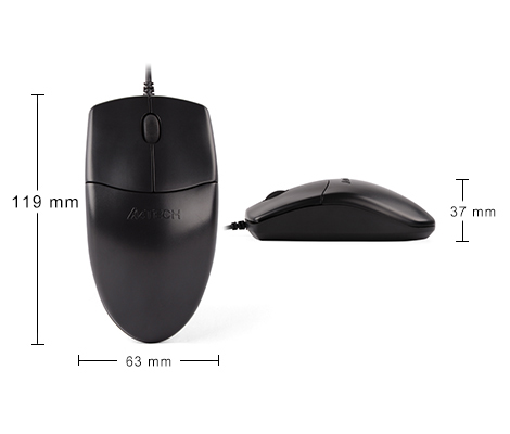 ماوس سیمدار ایفورتک مدل MOUSE A4TECH N 300