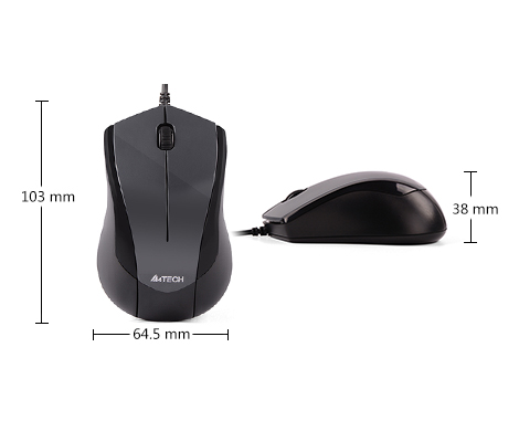 MOUSE A4TECH ماوس سیمدار  ای فورتک مدل N400 FS