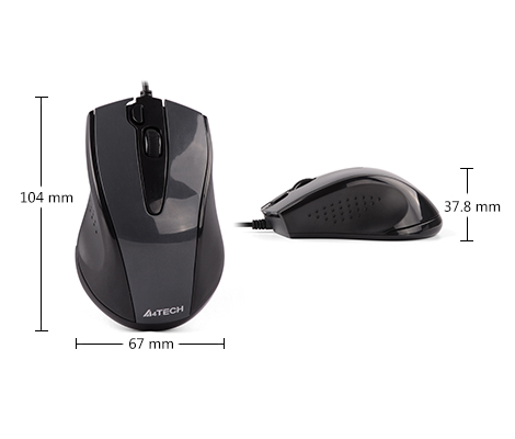 MOUSE A4TECH ماوس  سیمدار ای فورتک مدل N-500FS