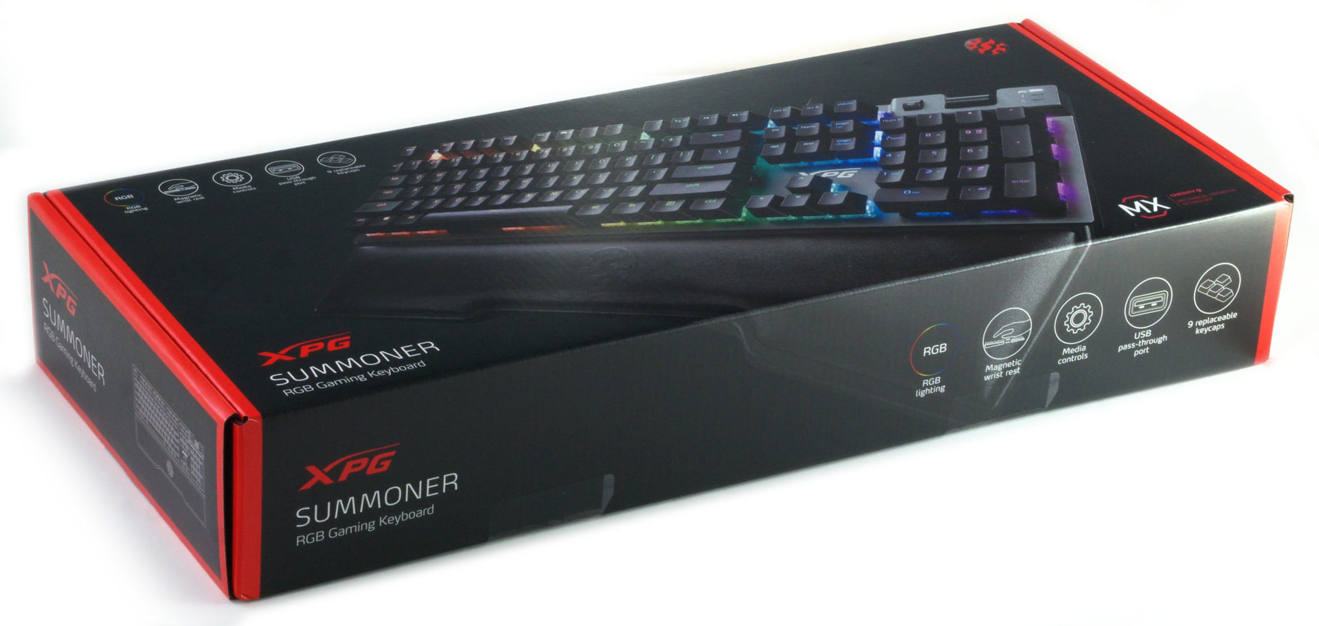 کیبورد گیمینگ ایکس پی جی مدل KEYBOARD GAMING XPG SUMMONER 4C CHERRY MIX SILVER