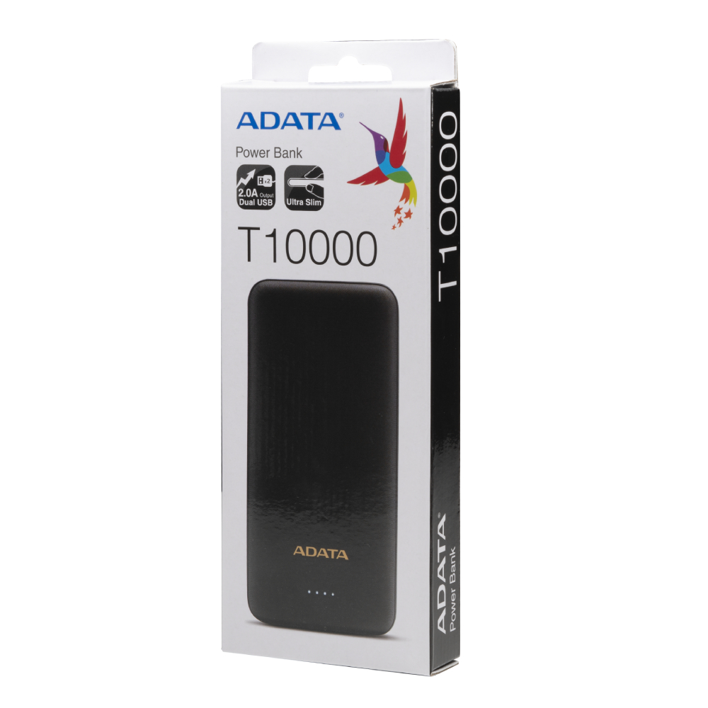 شارژر همراه ای دیتا مدل T10000 ظرفیت 10000  ساعت پاوربانک POWER BANK ADATA