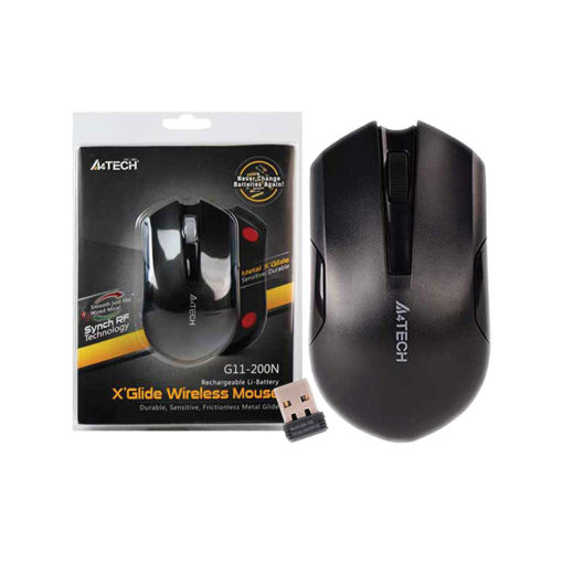 ماوس ایفورتک بدون سیم مدل MOUSE A4TECH G11-200