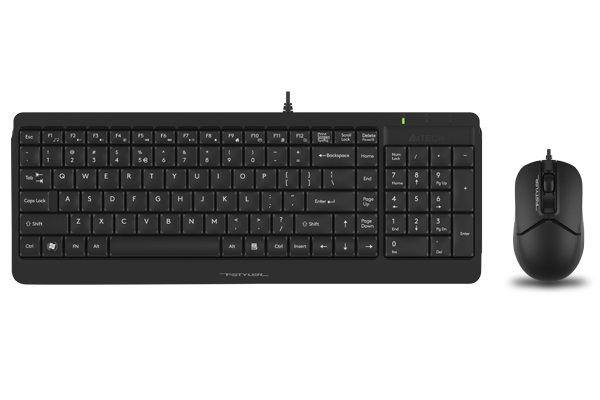 خرید بهترین کیبورد و ماوس ایفورتک سیمدار مدل KEYBOARD MOUSE A4TECH FSTYLER F1512