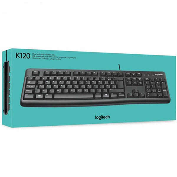 کیبورد با سیم لاجیتک KEYBOARD LOGITECH K 120 در قائم آی تی