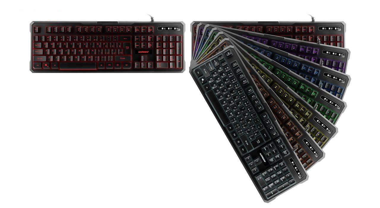 کیبورد گیمینگ برند گرین مدل KEYBOARD GAMING GREEN GK 601