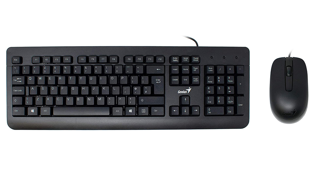 کیبورد و ماوس سیم دار جنیوس KEYBOARD MOUSE GENIUS KM-160